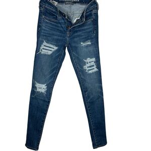 American Eagle Outfitters Distressed Denim Skinny Jeans